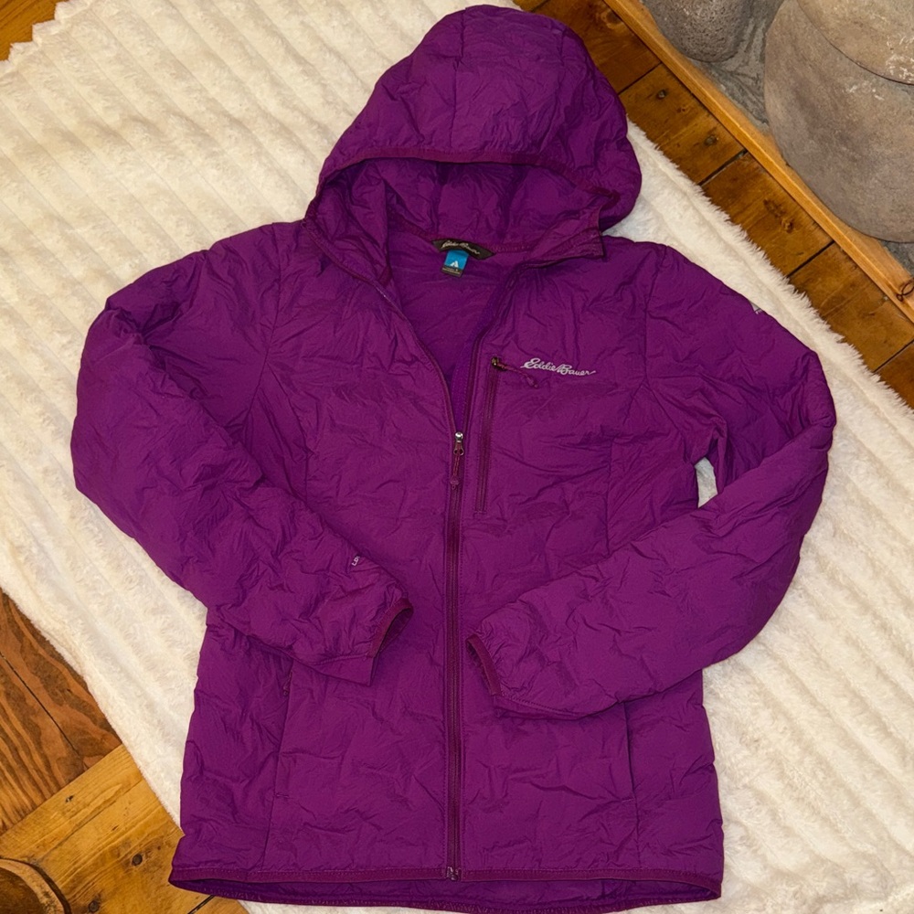 Eddie Bauer First Ascent EB 800 down jacket magenta Small